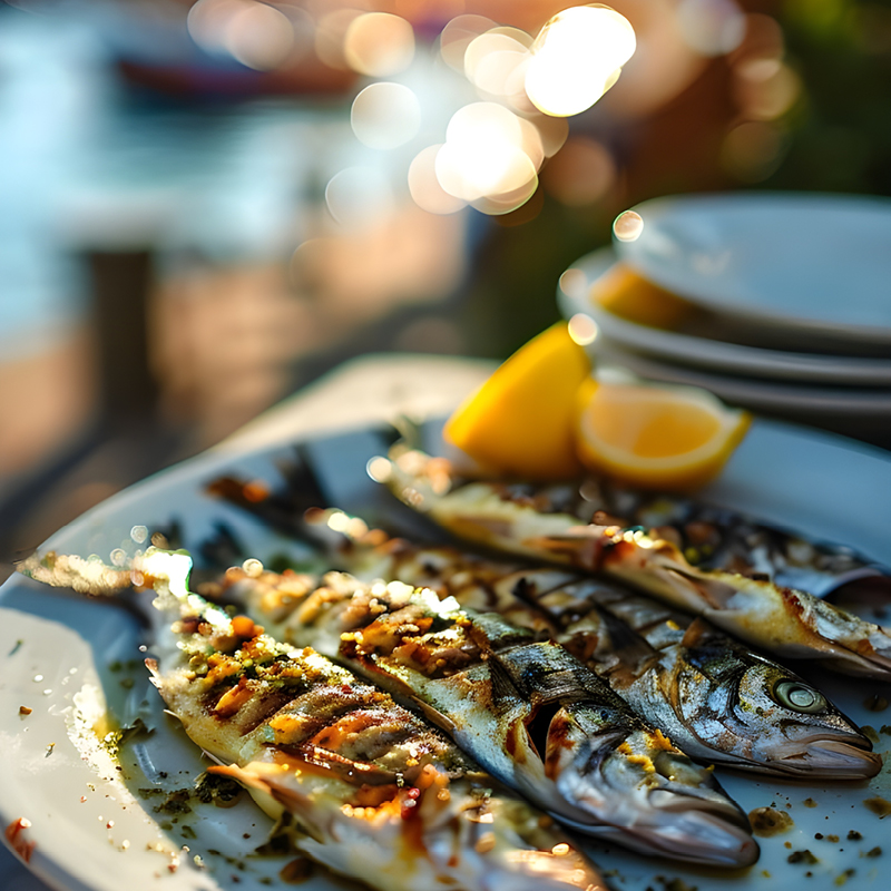 Tolles Essen - frischer Fisch
